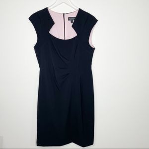 Connected Apparel Black Sleeveless Sheath Dress 10